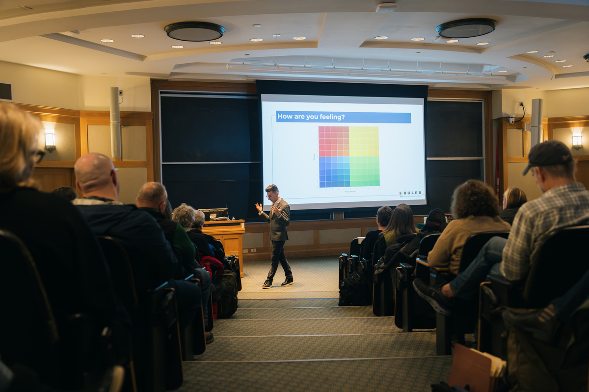 Marc Brackett giving a presentation